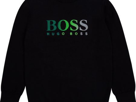 HUGO BOSS - Logo Pullover - Black Discount