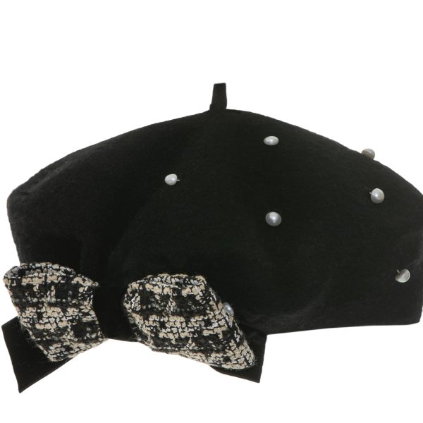 PATACHOU - Winter Beret - Black Discount