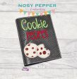 Cookie Recipe appliqué notebook cover machine embroidery design (2 sizes available) DIGITAL DOWNLOAD Discount