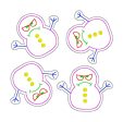 Grumpy Snowman feltie machine embroidery file (single & multi file included) DIGITAL DOWNLOAD Fashion