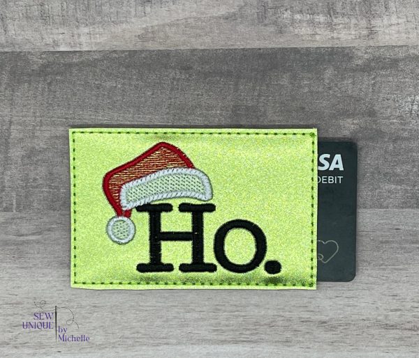 Ho Gift Card holder machine embroidery design 4x4 DIGITAL DOWNLOAD Supply