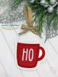 Applique Mug Ornament set (2 designs) machine embroidery design DIGITAL DOWNLOAD Hot on Sale