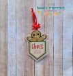 Gingerbread Pocket ornament machine embroidery design DIGITAL DOWNLOAD Online now