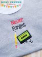 Never Forget Applique machine embroidery design DIGITAL DOWNLOAD Supply