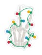 Skeleton Lights ornament 4x4 machine embroidery design DIGITAL DOWNLOAD Cheap