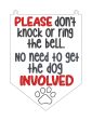 Please Don t Knock ITH Sign (2 versions and 4 sizes included) machine embroidery design DIGITAL DOWNLOAD Sale