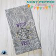 Witchy Vibes machine embroidery design (4 sizes included) DIGITAL DOWNLOAD on Sale