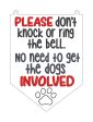 Please Don t Knock ITH Sign (2 versions and 4 sizes included) machine embroidery design DIGITAL DOWNLOAD Sale