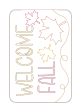 Welcome Fall mug rug (2 versions and 4 sizes included) machine embroidery design DIGITAL DOWNLOAD Online