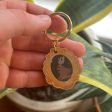 Gentle Jackalope Cameo Wooden Keychain For Discount