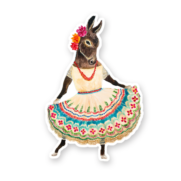 Dancing Donkey Vinyl Sticker Hot on Sale