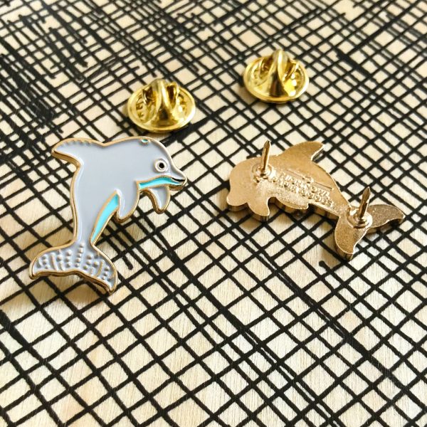 Dolphin Enamel Pin Cheap