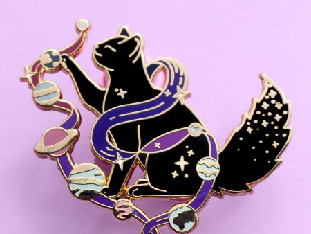 Solar Cat Enamel Pin on Sale