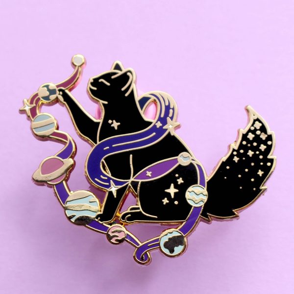 Solar Cat Enamel Pin on Sale