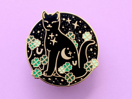 Good Luck Cat Enamel Pin Sale