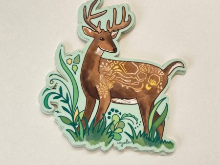 Buck Deer Vinyl Sticker Supply