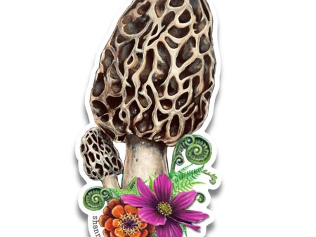 Morel Mushroom Sticker Online now