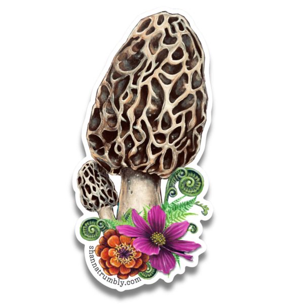 Morel Mushroom Sticker Online now