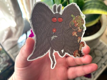 Merry Mothman Holographic Sticker For Discount