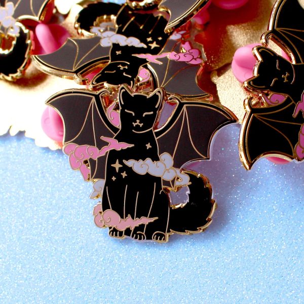 Vampire Cat Enamel Pin Online