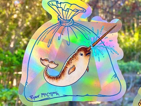 New Pet Narwhal Suncatcher Decal Supply