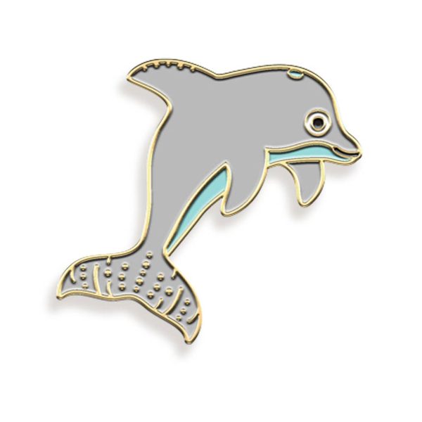 Dolphin Enamel Pin Cheap