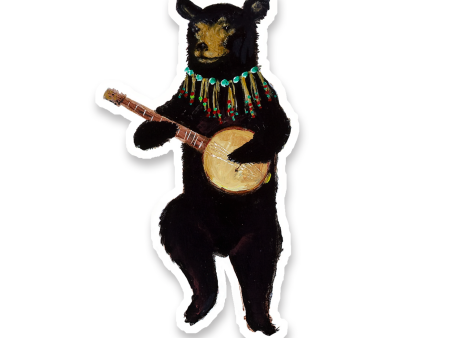 Banjo Bear Vinyl Sticker Online Sale