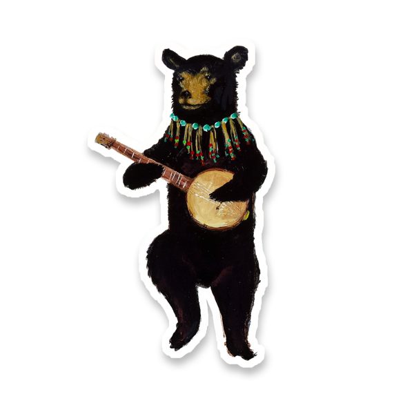 Banjo Bear Vinyl Sticker Online Sale