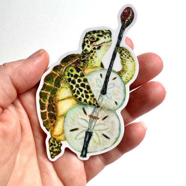 Sea Turtle Bassist Sticker Online now