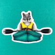 Kayaking Chipmunk Sticker Supply