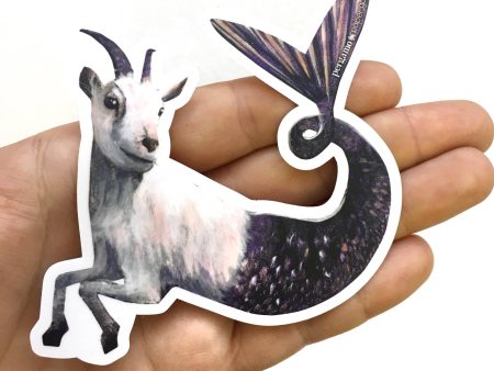 Goat Mermaid (Capricorn) Vinyl Sticker Online Hot Sale