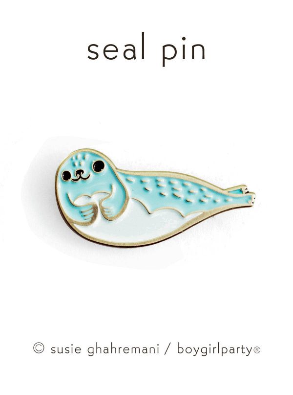 Seal Enamel Pin For Discount