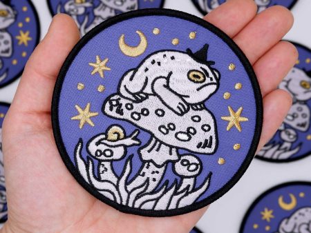 Grumpy Toad Witch Iron-On Patch For Discount