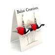 Red Headed Woodpecker Balsa Earrings Online now