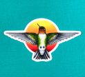 Hummingbird & Sun Sticker For Discount