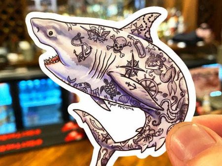 Tattoo Shark Vinyl Sticker Online Hot Sale