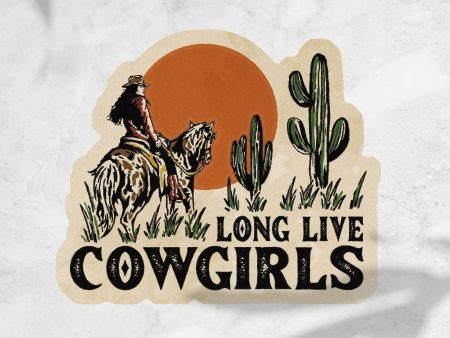 Long Live Cowgirls Sticker Online Sale