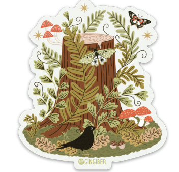 Tree Stump Sticker Online now