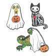 Set of 3 Halloween Pet Enamel Pins Online