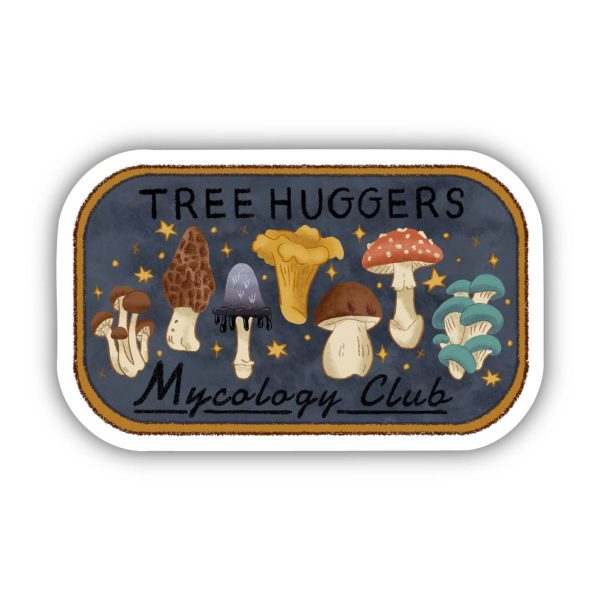 Tree Huggers Mycology Club Sticker Supply