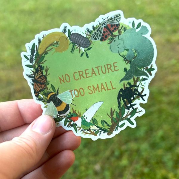 No Creature too Small Metallic Sticker Online