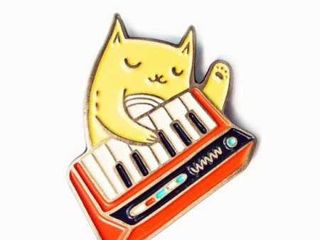 Punk Keyboard Cat Enamel Pin For Discount