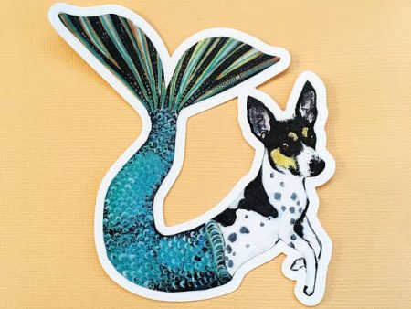 Mermaid Dog Sticker (Rat Terrier) Online