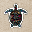 Mandala Sea Turtle Sticker For Cheap