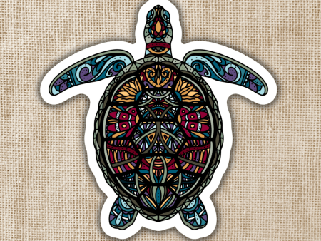 Mandala Sea Turtle Sticker For Cheap