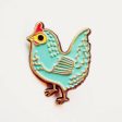 Little Blue Chicken Enamel Pin Hot on Sale